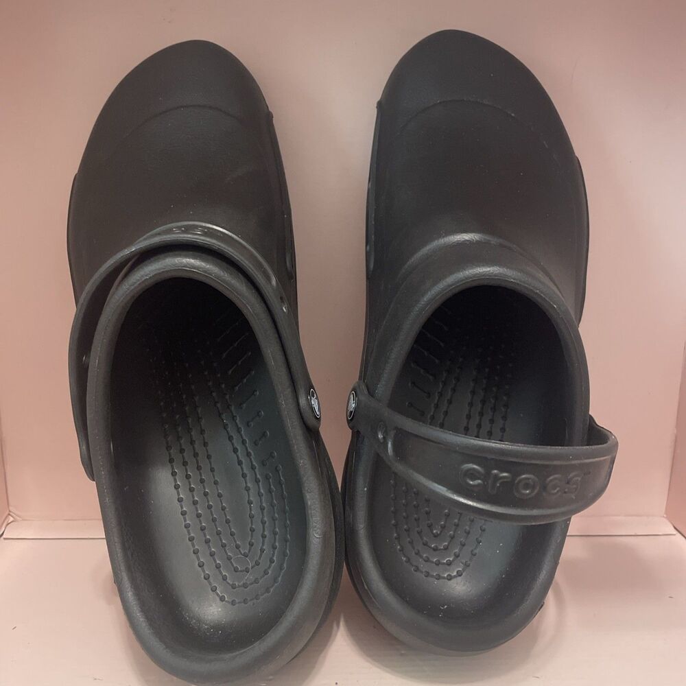 Crocs Bistro Clogs Slip-resistant Black Size 12 Mens Sandals Shoes